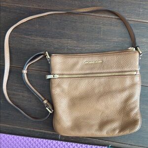 Michael Kors Tan Leather Crossbody Bag